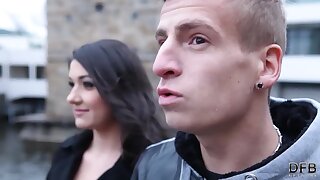 Teenage Wife's Interracial Play - Cuckold's Anal Deepthroat Blowjob